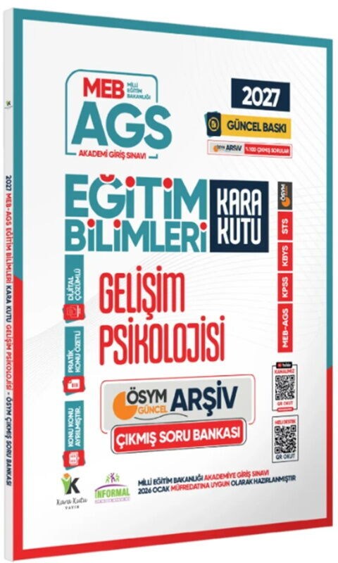 İnformal Yayınları 2027 MEB AGS Eğitim Bilimlerinin Kara Kutusu Gelişim Psikolojisi ÖSYM Çıkmış Soru Bankası