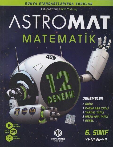 İrrasyonel Yayınları 6. Sınıf  Astromat Matematik 12 li Yeni Nesil Deneme