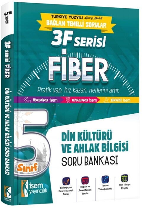 İsem Yayınları 5. Sınıf Din Kültürü ve Ahlak Bilgisi 3F Fiber Soru Bankası
