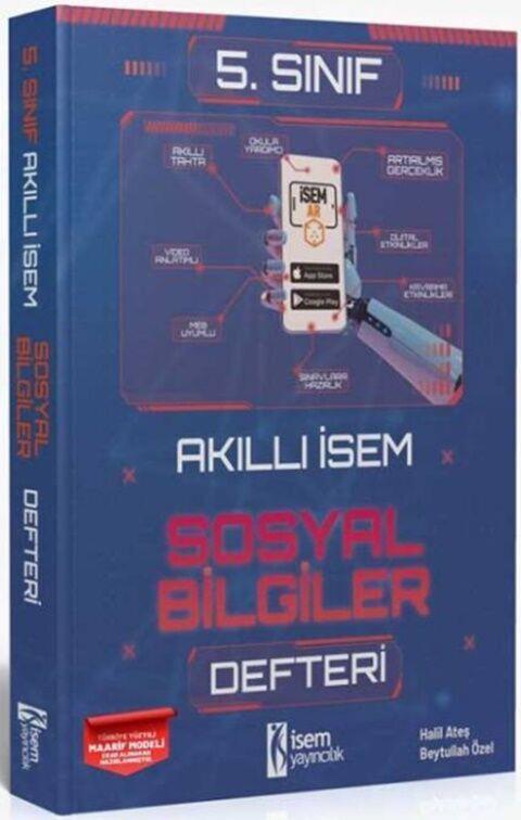 İsem Yayınları 5. Sınıf Sosyal Bilgiler Akıllı İsem Defteri