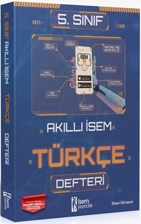 İsem Yayınları 5. Sınıf Türkçe Akıllı İsem Defteri