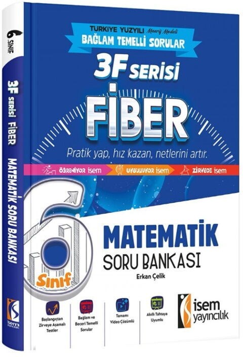 İsem Yayınları 6. Sınıf Matematik 3F Fiber Soru Bankası