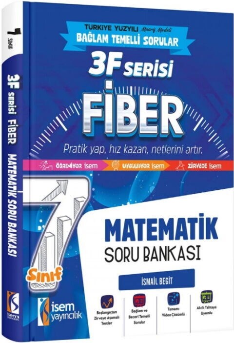 İsem Yayınları 7. Sınıf Matematik 3F Fiber Soru Bankası