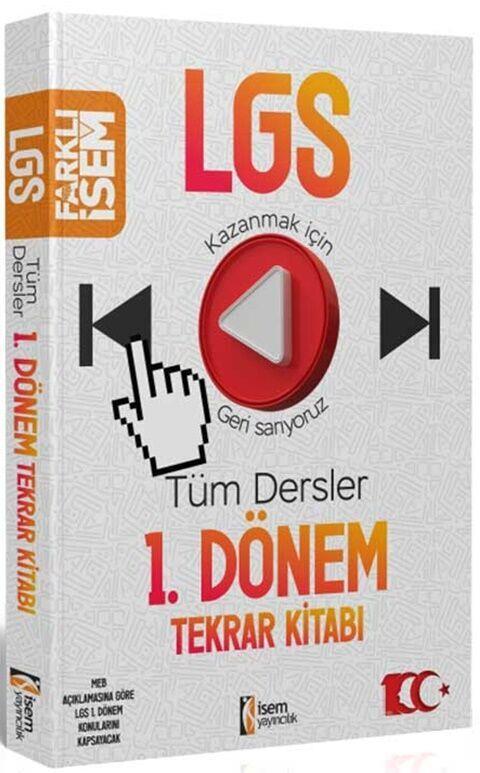 İsem Yayınları 8. Sınıf LGS Tüm Dersler 1.Dönem Tekrar Kitabı