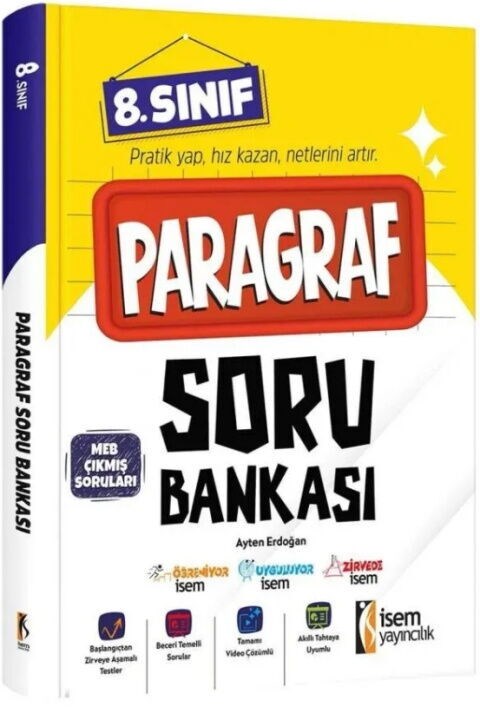 İsem Yayınları 8. Sınıf Paragraf Soru Bankası