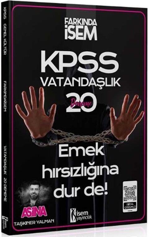 İsem Yayınları KPSS Vatandaşlık Aşina 20 Deneme