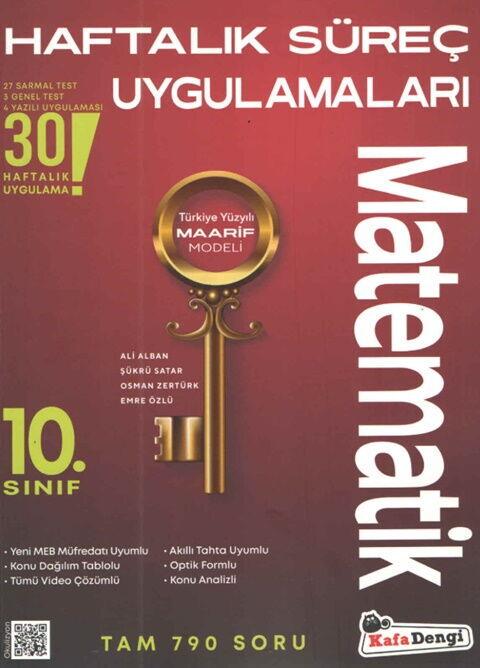 Kafa Dengi Yayınları 10. Sınıf Kod Matematik Haftalık Süreç Uygulamaları