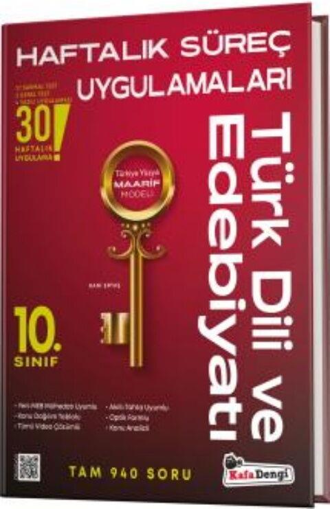 Kafa Dengi Yayınları 10. Sınıf Türk Dili ve Edebiyatı Haftalık Süreç Uygulamalar