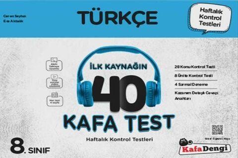 Kafa Dengi Yayınları 8. Sınıf Türkçe İlk Kaynağın 40 Kafa Test
