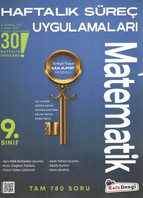 Kafa Dengi Yayınları 9. Sınıf Matematik Haftalık Süreç Uygulamaları