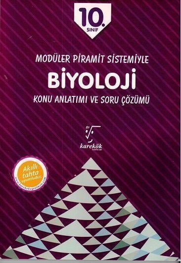 Karekök Yayınları 10. Sınıf Modüler Piramit Sistemiyle Biyoloji Konu Anlatımı ve Soru Çözümü