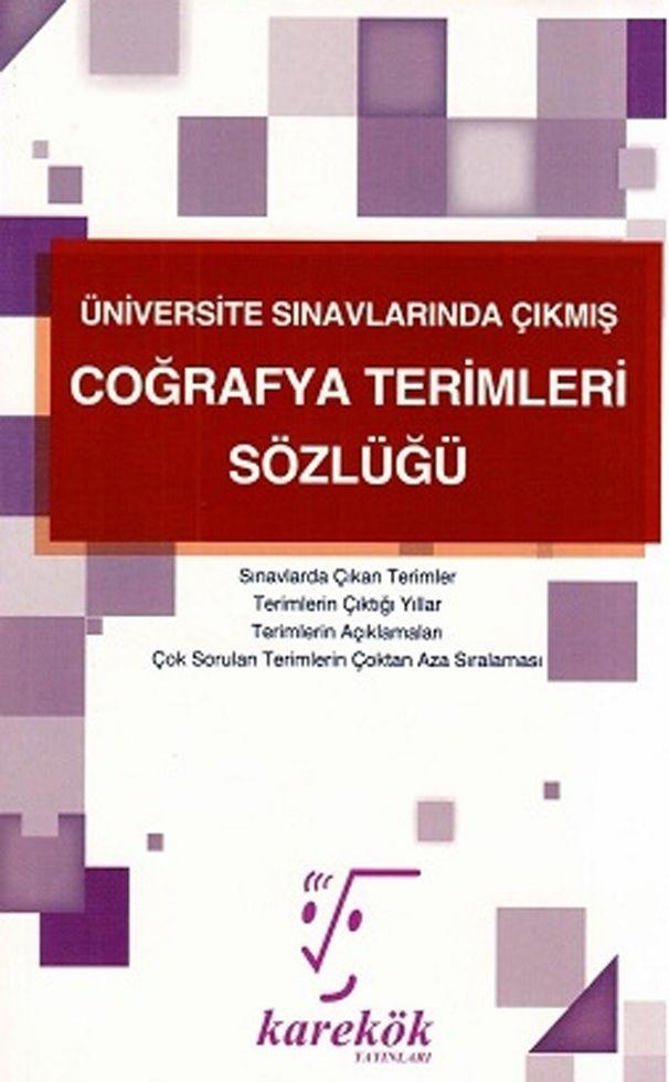 Karekök Yayınları Coğrafya Terimleri Sözlüğü
