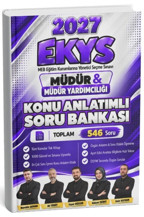 Karınca GYS Merkezi 2027 EKYS Müdür ve Müdür Yardımcılığı Konu Anlatımlı Soru Bankası