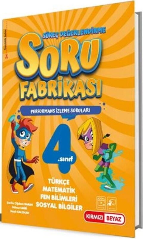Kırmızı Beyaz Yayınları 4. Sınıf Süreç Değerlendirme Tüm Dersler Soru Fabrikası