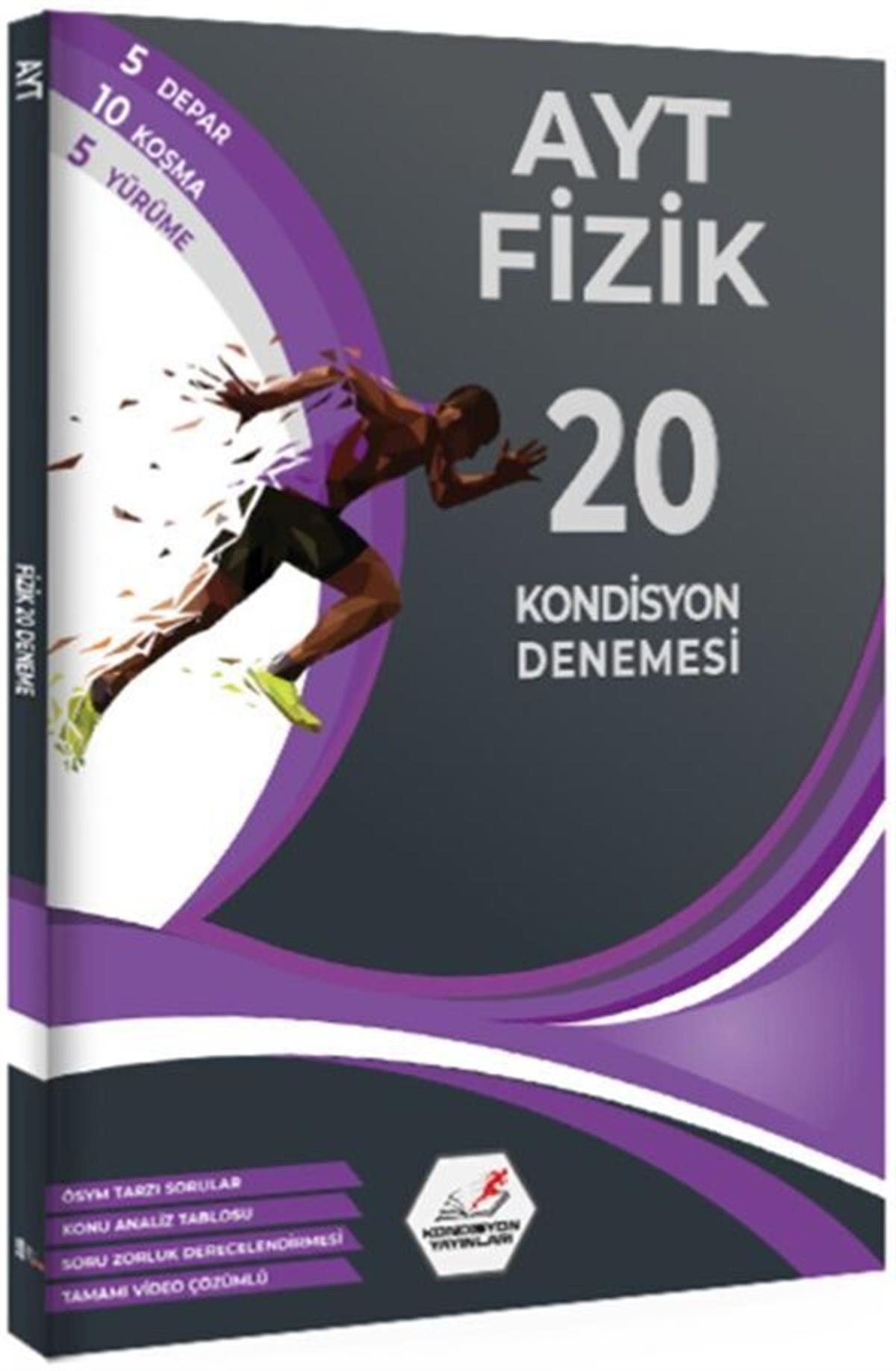 Kondisyon Yayınları AYT Fizik 20 Kondisyon Denemesi