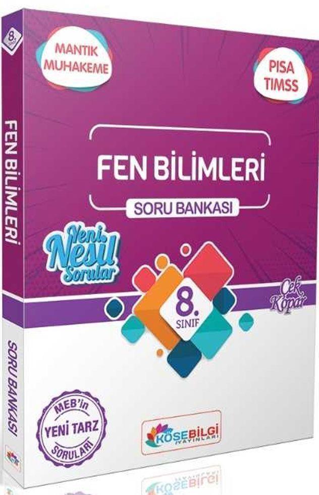 KöşeBilgi Yayınları 8. Sınıf Fen Bilimleri Özet Bilgili Soru Bankası