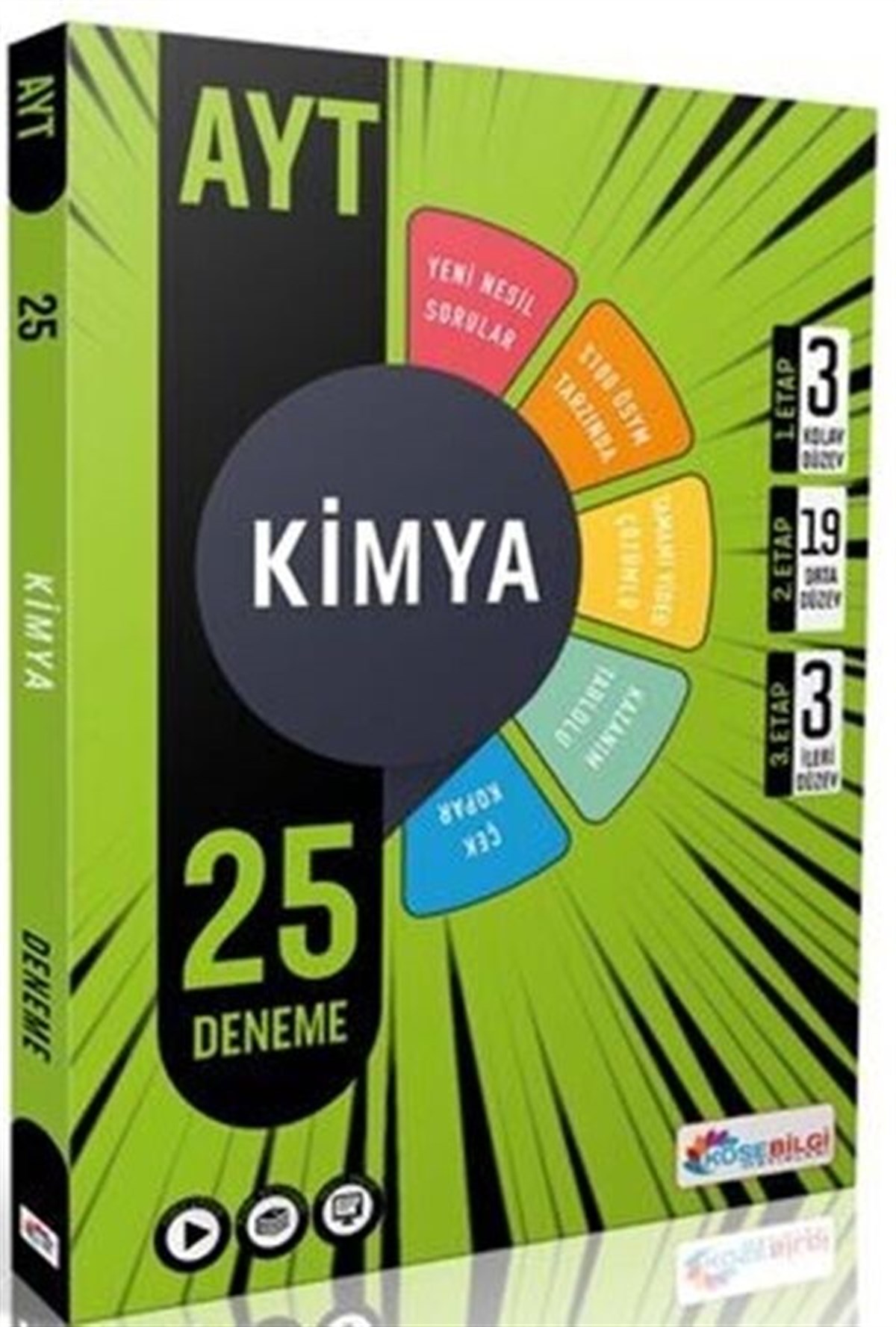KöşeBilgi Yayınları AYT Kimya Branş 25 Deneme