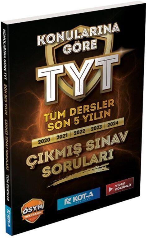 Kota Yayınları TYT Tüm Dersler Konularına Göre Son 5 Yılın Çıkmış Sınav Soruları