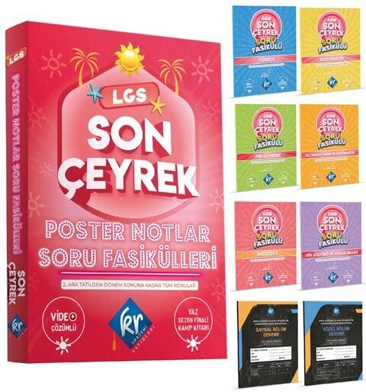 KR Akademi 8. Sınıf LGS Son Çeyrek Poster Notlar Soru Fasikülleri