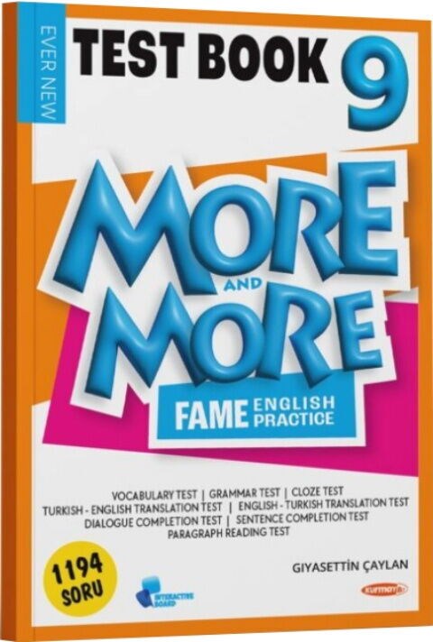 Kurmay ELT More And More 9. Sınıf Test Book İngilizce Soru Kitabı