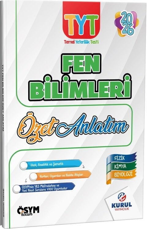Kurul Yayıncılık 2026 TYT Fen Bilimleri Özet Anlatım