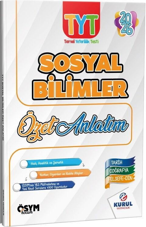 Kurul Yayıncılık 2026 TYT Sosyal Bilimler Özet Anlatım