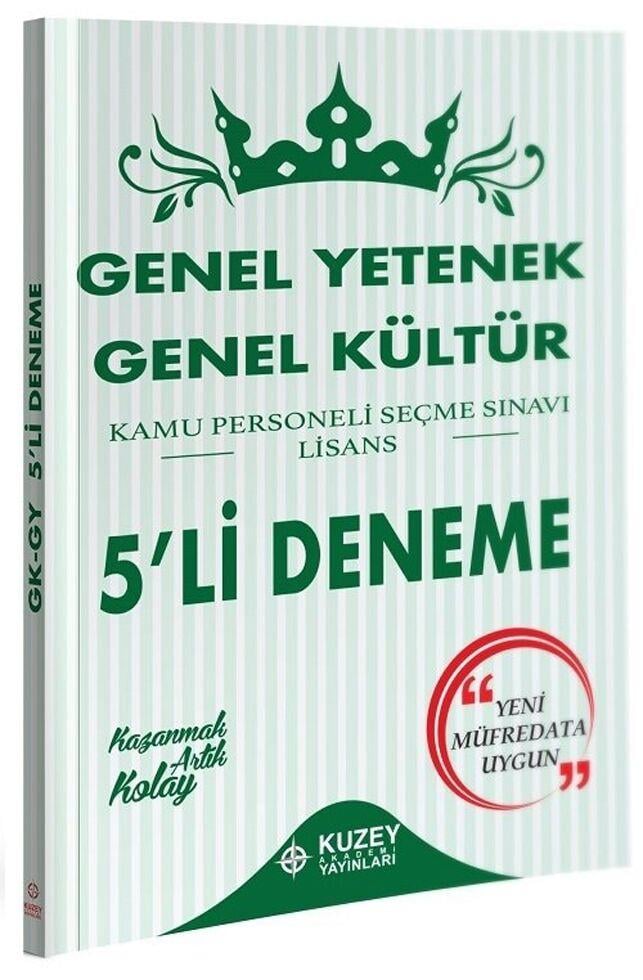 Kuzey Akademi KPSS Genel Yetenek Genel Kültür 5 Deneme