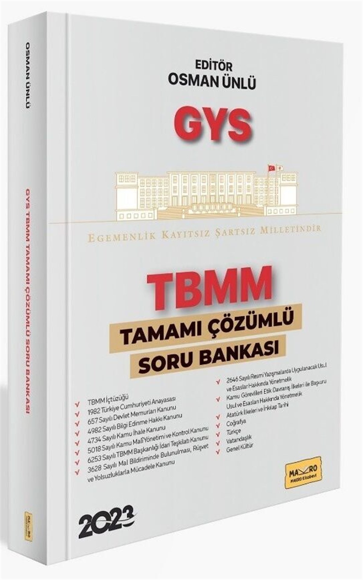 Makro Kitabevi 2023 TBMM GYS Tamamı Çözümlü Soru Bankası