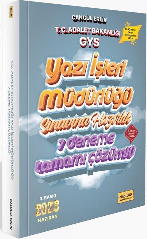 Makro Kitabevi Adalet Bakanlığı Gys Yazı İşleri Müdürlüğü Sınavına Hazırlık Tamamı Çözümlü 7 Deneme