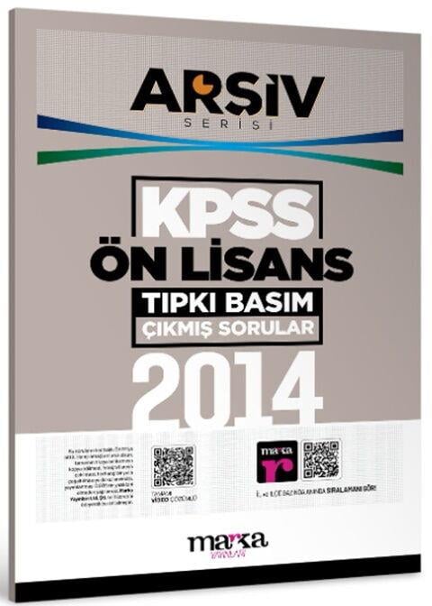 Marka Yayınları 2014 KPSS Ön Lisans ARŞİV Serisi Tıpkı Basım Çıkmış Sorular