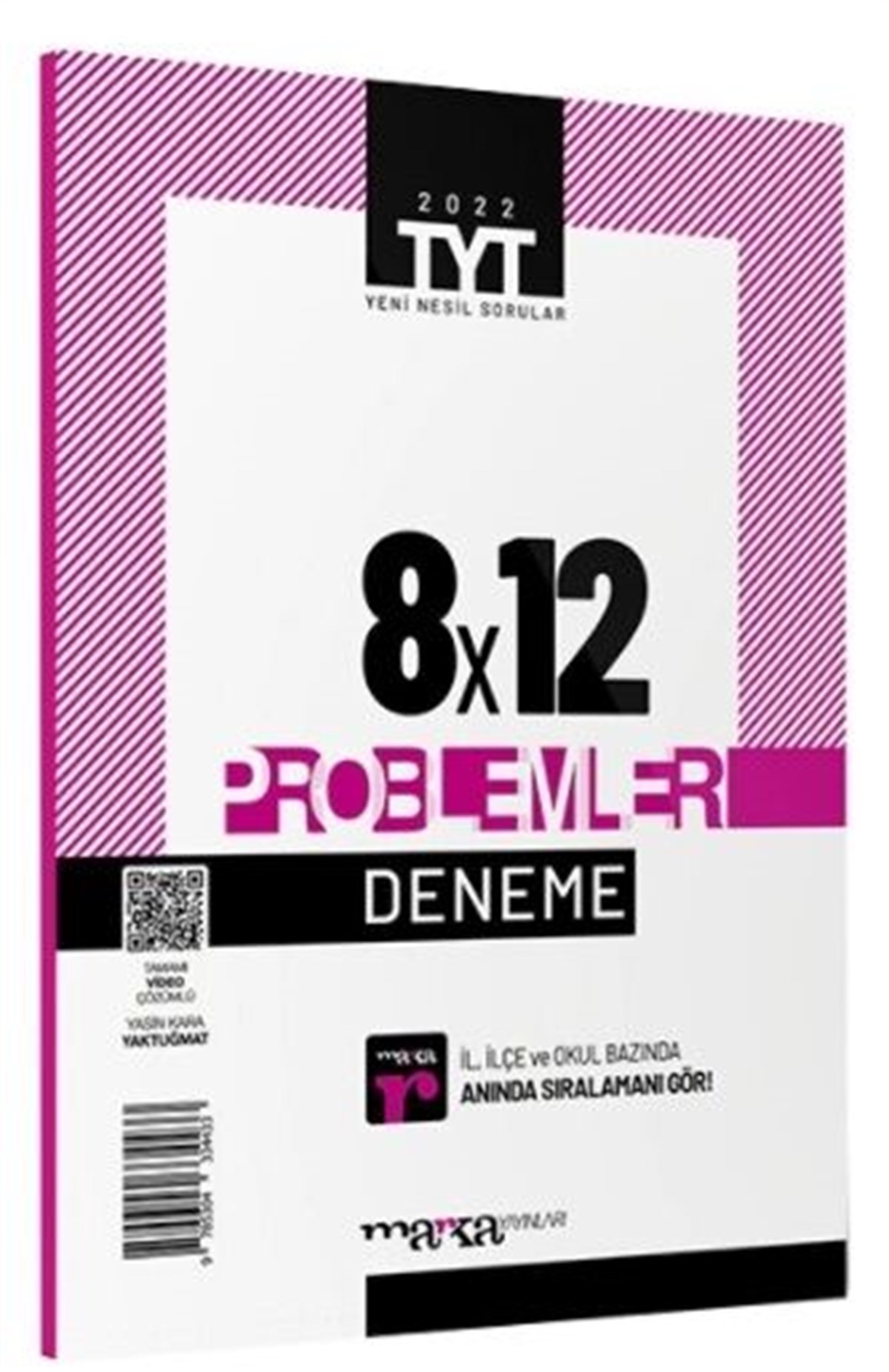 Marka Yayınları 2022 TYT Yeni Nesil 8 x 12 Tamamı Video Çözümlü Problemler Deneme