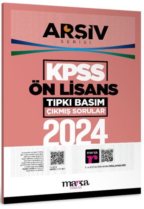 Marka Yayınları 2024 KPSS Ön Lisans ARŞİV Serisi Tıpkı Basım Çıkmış Sorular