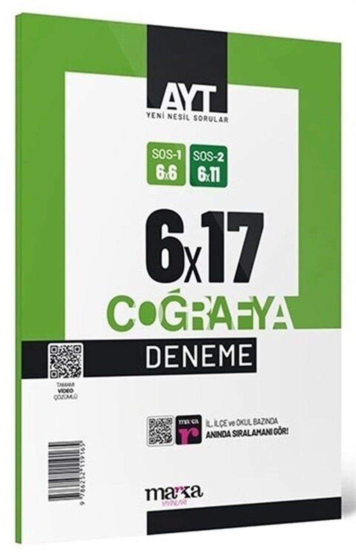 Marka Yayınları AYT Coğrafya 6x17 Deneme