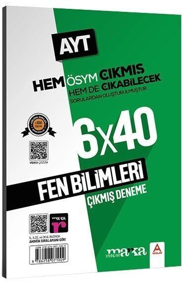 Marka Yayınları AYT Fen Bilimleri 6 x 40 Çıkmış ve Çıkabilecek Denemeler