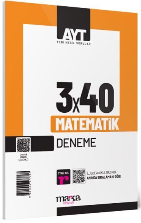 Marka Yayınları AYT Matematik 3 x 40 Deneme