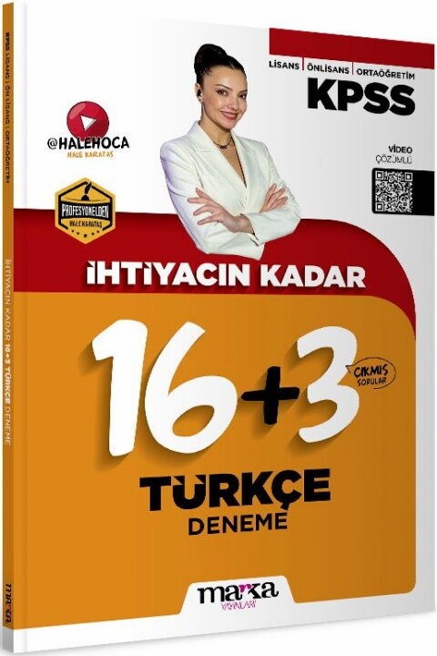 Marka Yayınları KPSS İhtiyacın Kadar Hale Hoca Türkçe 19 Deneme