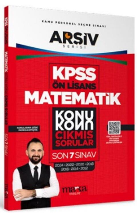 Marka Yayınları KPSS Ön Lisans Matematik Konu Konu Çıkmış Sorular Son 7 Sınav Çıkmış Sorular