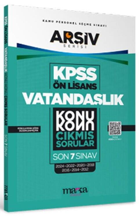 Marka Yayınları KPSS Ön Lisans Vatandaşlık Konu Konu Çıkmış Sorular Son 7 Sınav