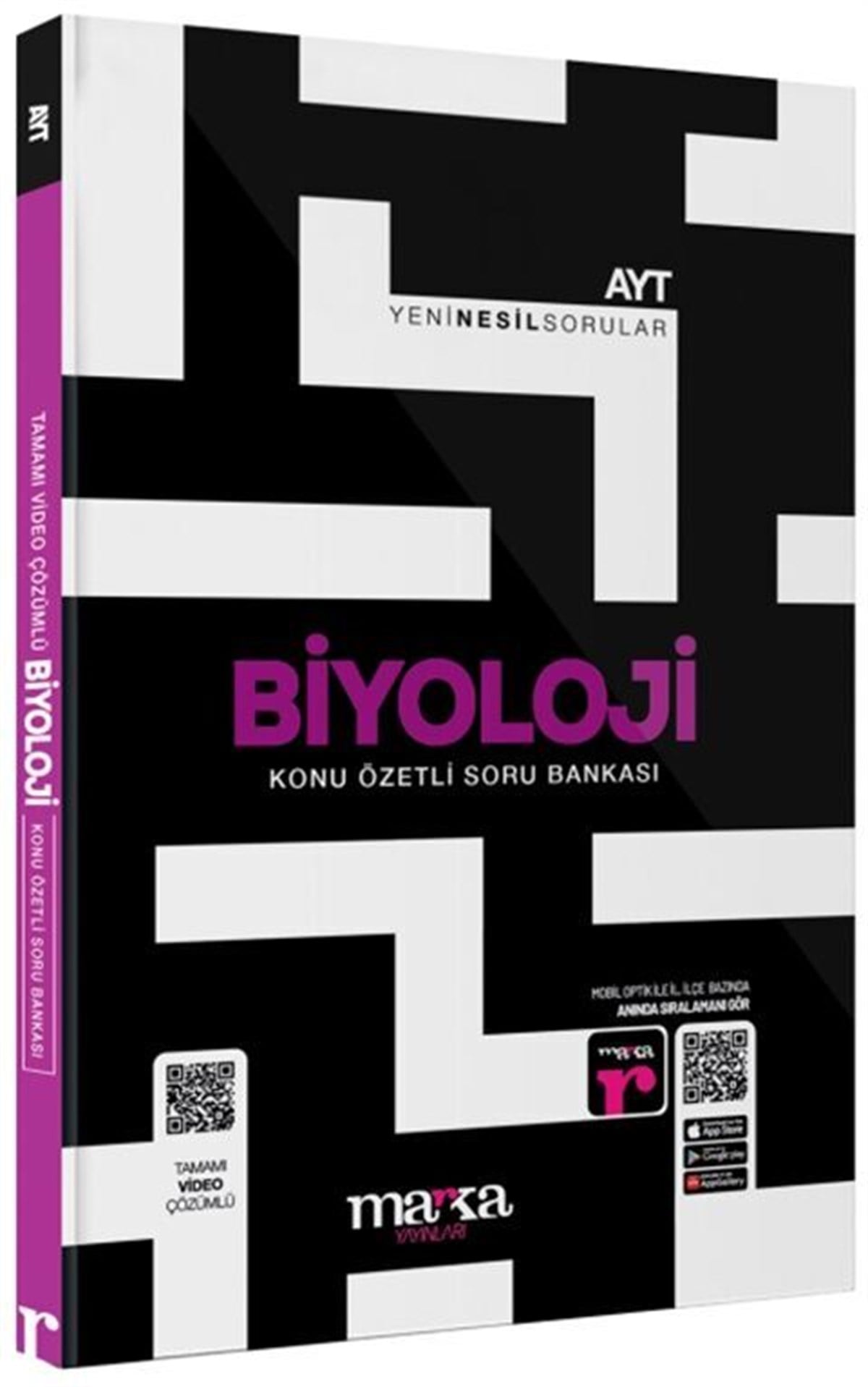 Marka Yayınları 2023 AYT Biyoloji Konu Özetli Yeni Nesil Soru Bankası Tamamı Video Çözümlü