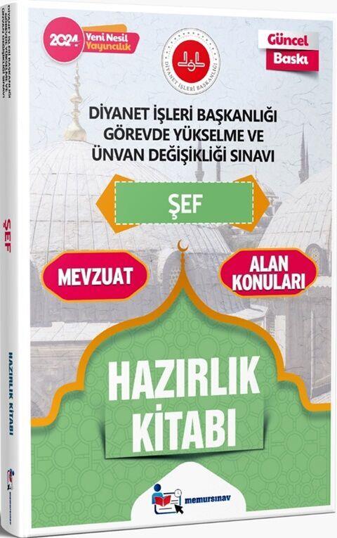Memur Sınav 2024 Diyanet İşleri Başkanlığı GYS ve UDS Şef Hazırlık Kitabı