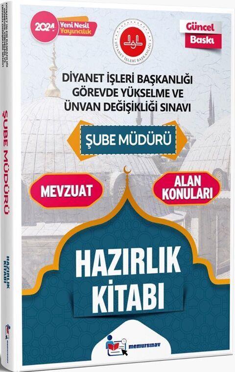 Memur Sınav 2024 Diyanet İşleri Başkanlığı GYS ve UDS Şube Müdürü Hazırlık Kitabı