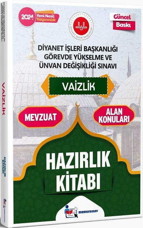 Memur Sınav 2024 Diyanet İşleri Başkanlığı GYS ve UDS Vaizlik Hazırlık Kitabı