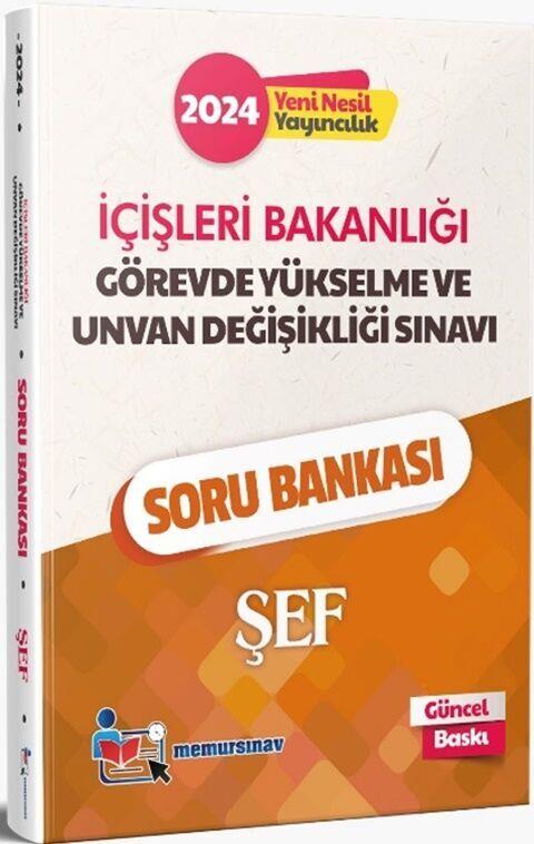 Memur Sınav 2024 GYS İçişleri Bakanlığı ve Unvan Değişikliği Şef Soru Bankası
