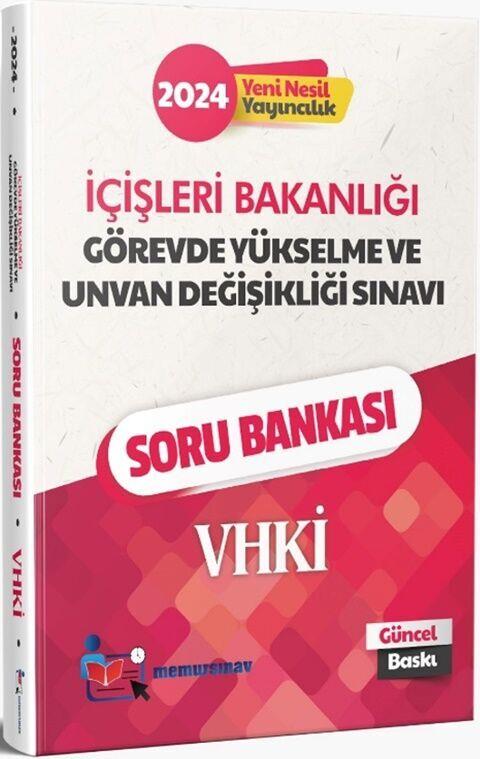 Memur Sınav 2024 GYS İçişleri Bakanlığı ve Unvan Değişikliği VHKİ Soru Bankası