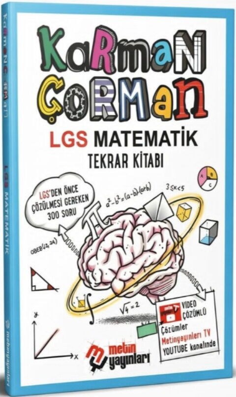 Metin Yayınları Karman Çorman LGS Matematik Tekrar Kitabı