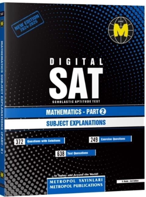 Metropol Yayınları SAT Mathematics Part 2 Subject Explanations Digital