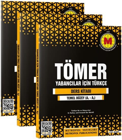 Metropol Yayınları TÖMER Yabancılar İçin Türkçe Öğretim Seti 1 A1 A2