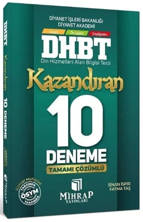 Mihrap Yayınları DHBT Kazandıran 10 Deneme