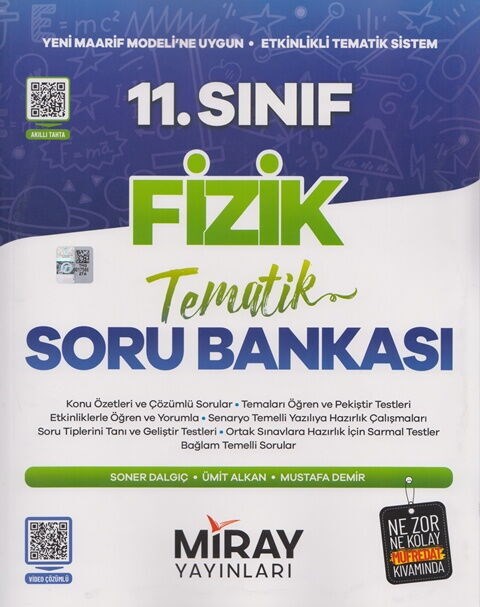 Miray Yayınları 11. Sınıf Fizik Maarif Model Tematik Soru Bankası