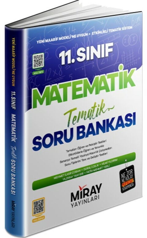 Miray Yayınları 11. Sınıf Matematik Maarif Model Tematik Soru Bankası